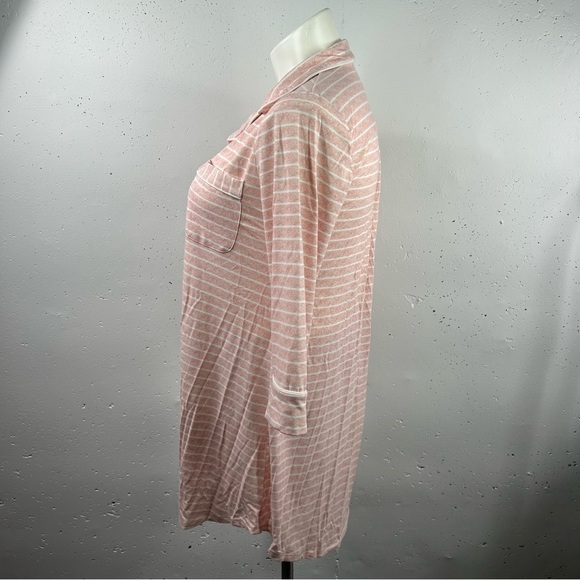 Bare Necessities Pink Stripe Cooling Light Nights Sleep Shirt S - Picture 6 of 8